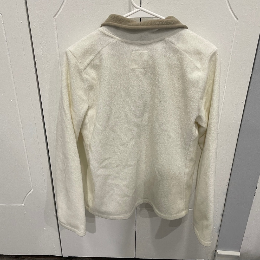 Old Navy White Fleece 1/4 Zip Jacket - Picture 2 of 10